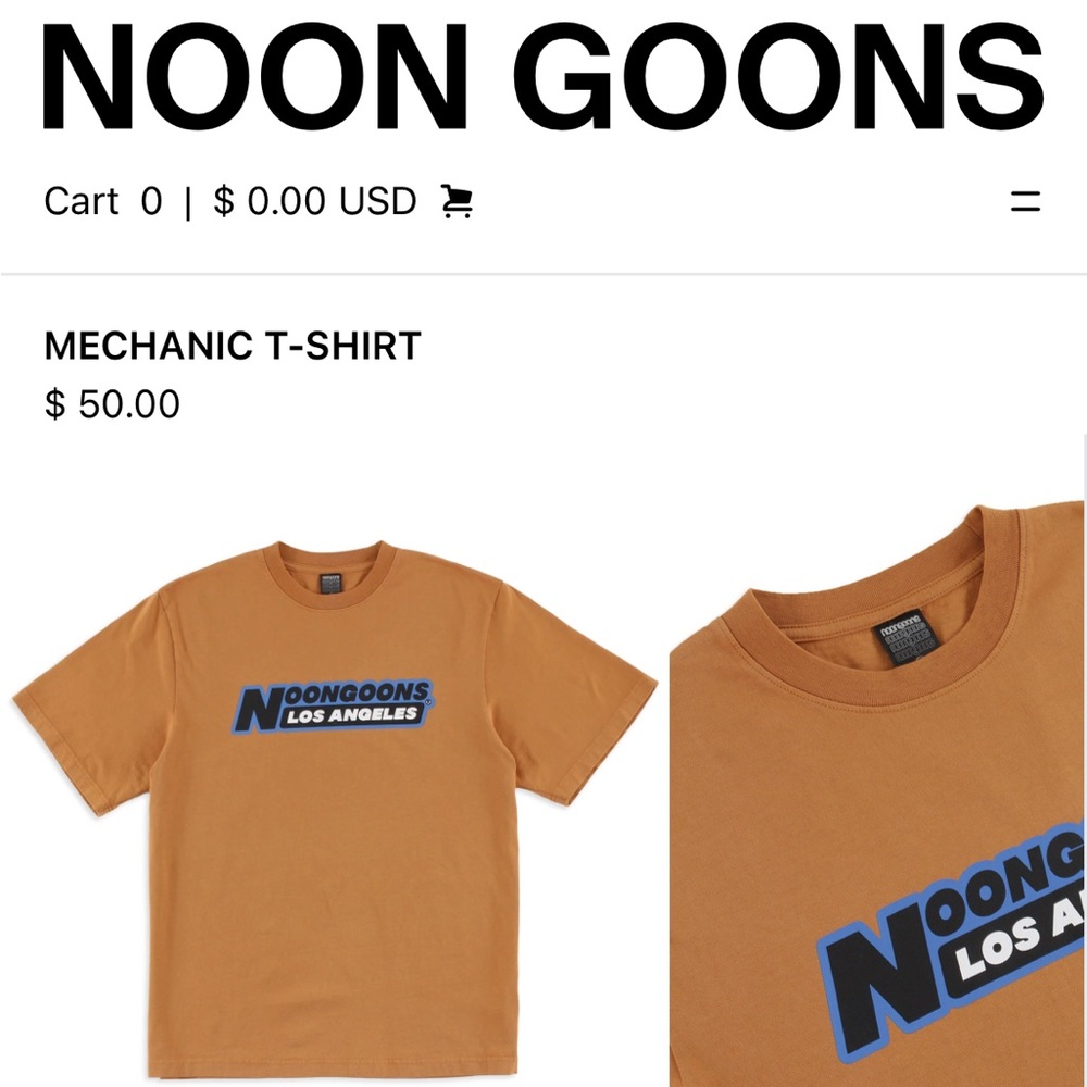 Noongoons Los Angeles TShirt with Graphic Logo EUC Unisex XL Short Sleeve